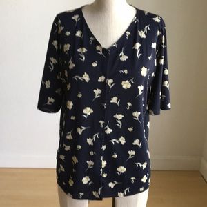 Floral Sort Sleeve Blouse